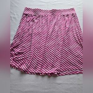 LOFT Pink and White Striped Garment